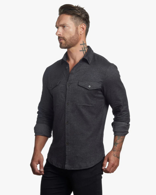 Camisa com Botões de Ajuste Fino para Homem