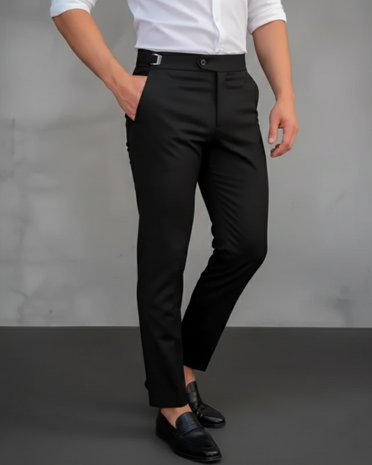Calças justas elásticas para homem