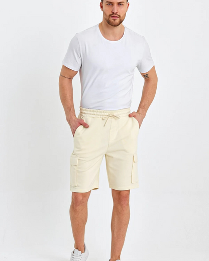 Bermudas elásticas com bolsos