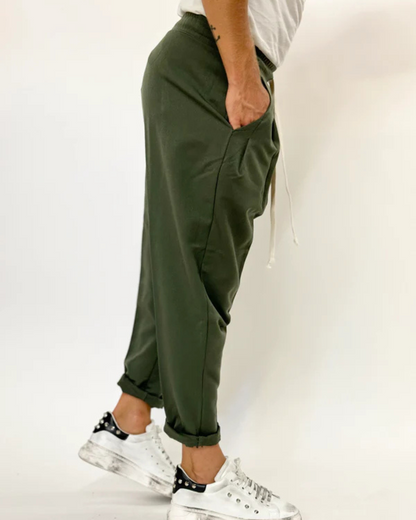 Calças de Estilo Japonês para Homem Minimalismo e Sofisticação Diária