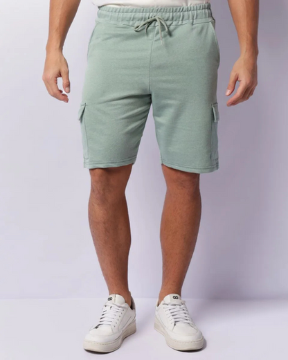 Bermudas elásticas com bolsos