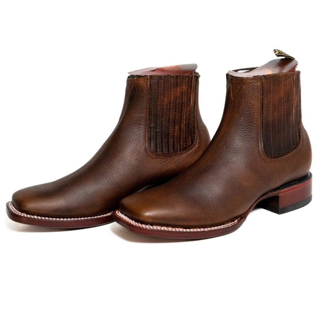 Botas de Couro Elegantes para Homem