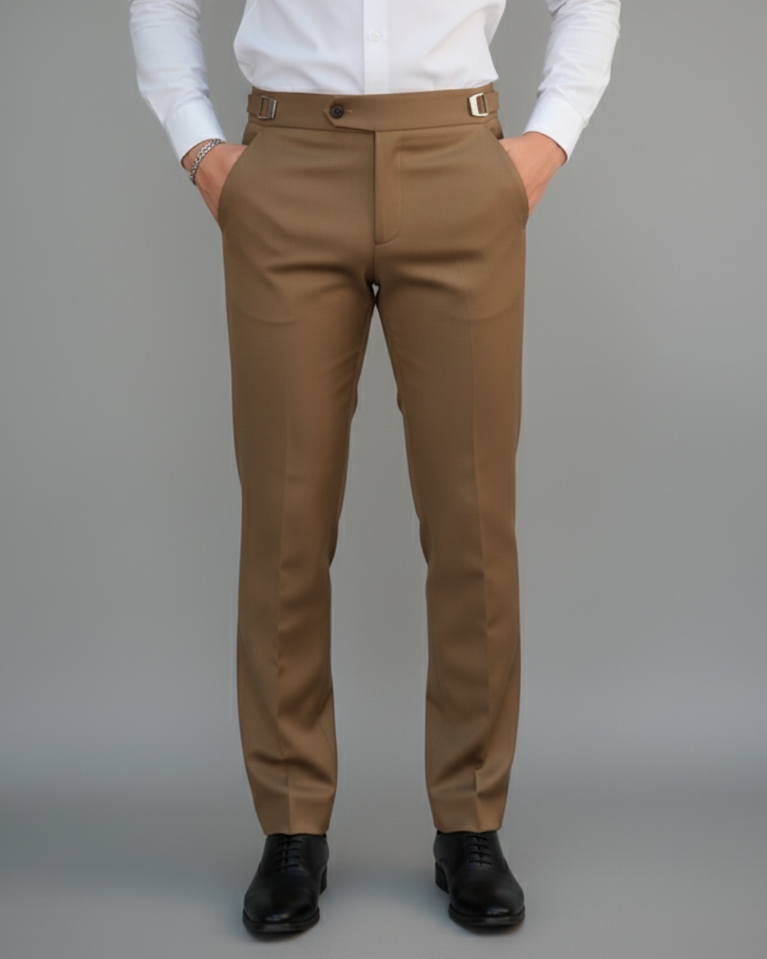 Calças justas elásticas para homem